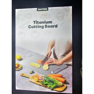 Titanium Cutting Board New Upgrade 100% Pure Titanium Cutting Board (12"L x 9"W)